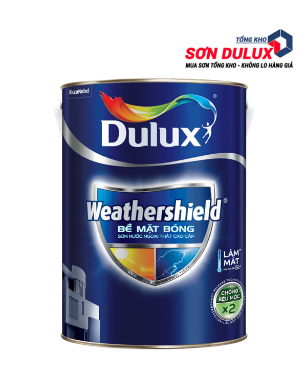 Sơn ngoại thất Dulux WeatherShield Bề mặt bóng BJ9