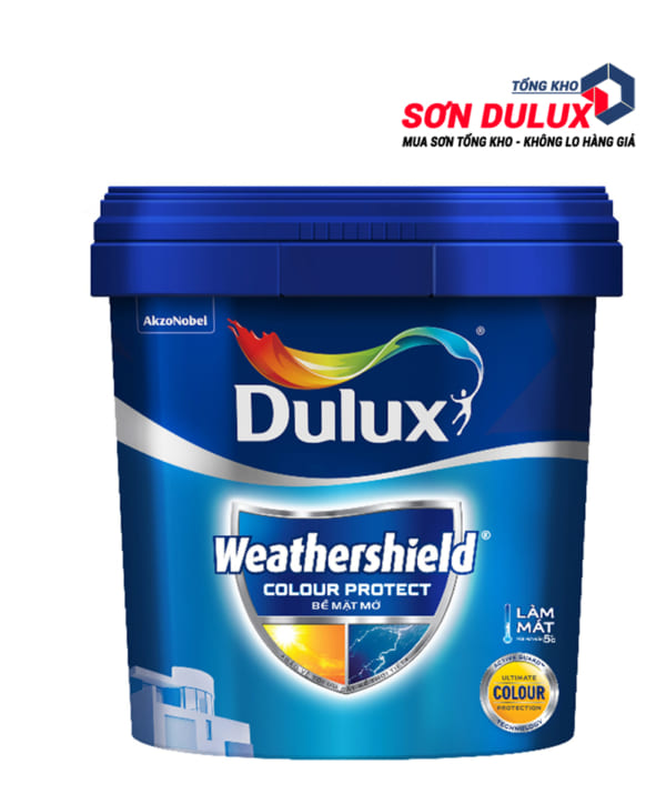 Sơn ngoại thất Dulux WeatherShield Colour Protect E015 bề mặt mờ