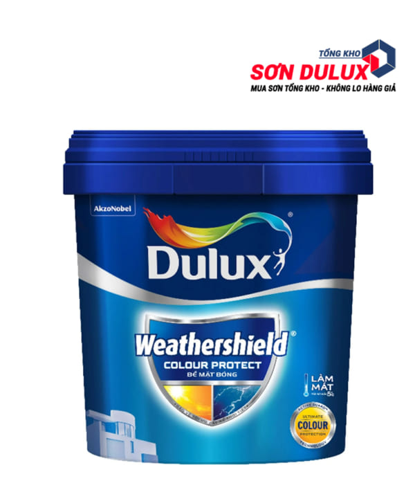 Sơn ngoại thất Dulux WeatherShield Colour Protect bề mặt bóng