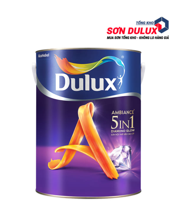 Sơn nội thất Dulux Ambiance 5 in 1 Diamond Glow siêu bóng 66AB