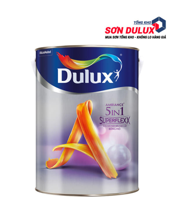 Sơn nội thất Dulux Ambiance 5in1 Superflexx bóng mờ Z611