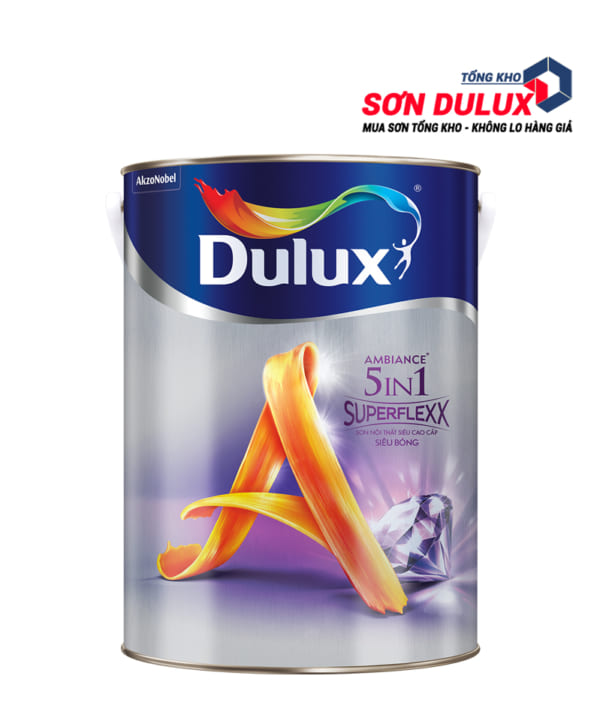 Sơn nội thất Dulux Ambiance 5in1 Superflexx siêu bóng Z611B